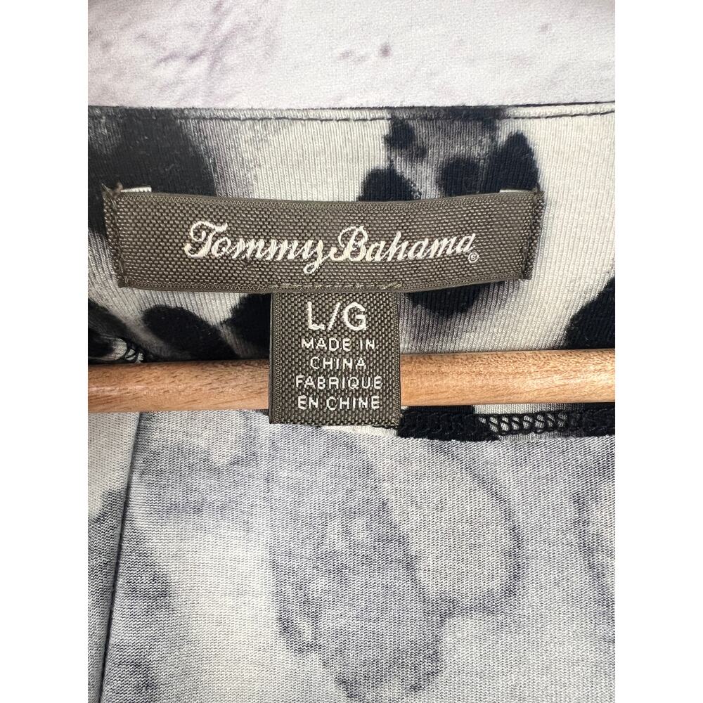 Tommy Bahama Black and White Animal Print Midi Dress - Picture 5 of 10